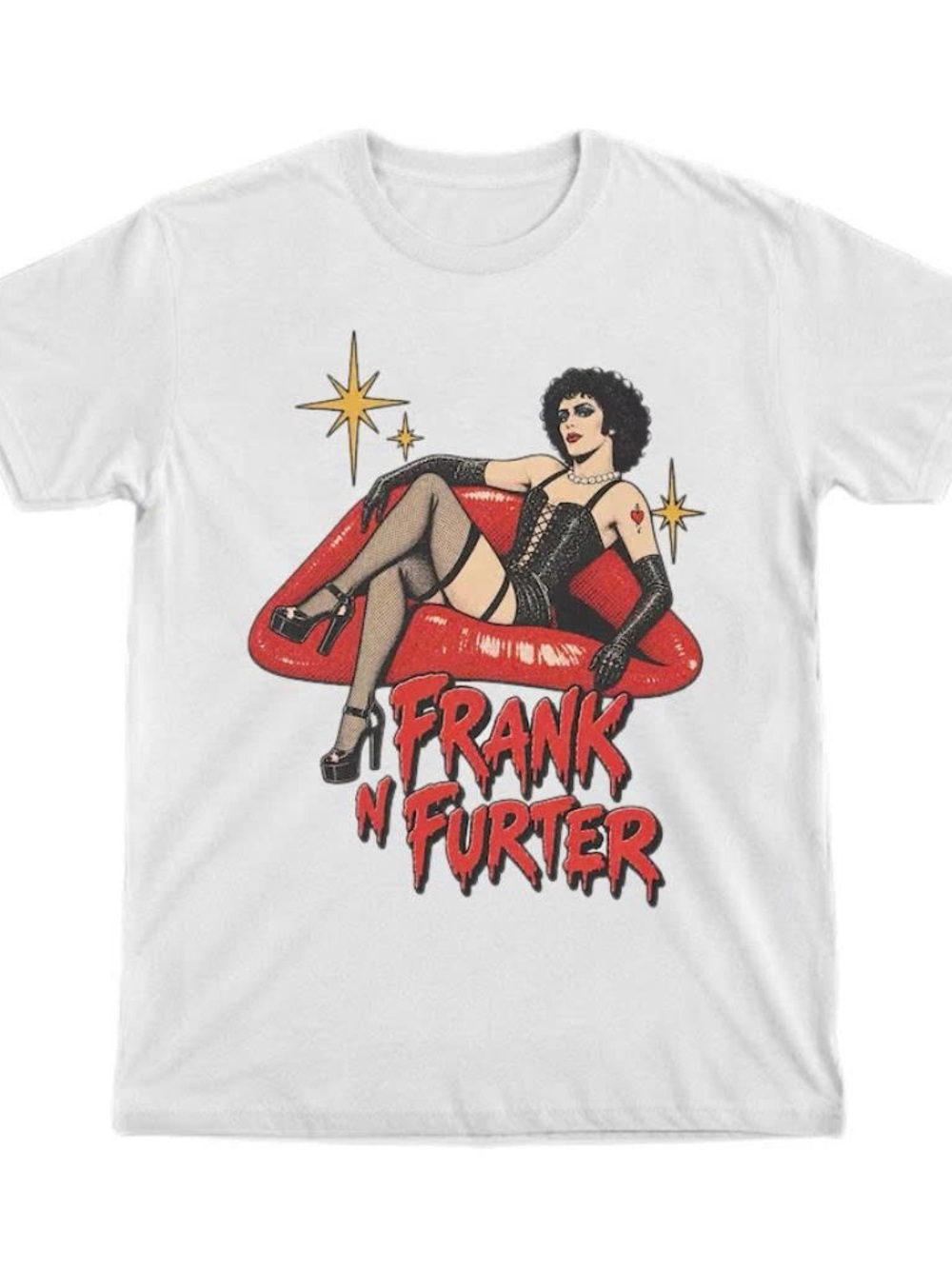 Gildan Shirt White Tim Curry White Graphic Tee